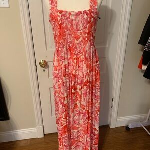 NWT CALVIN KLEIN MAXI PINK MULTI